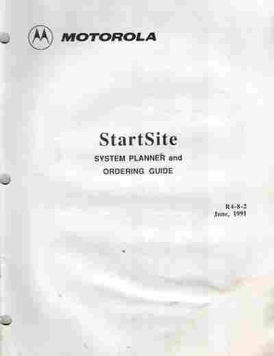 Буклет Motorola StartSite, 55-1678, Баград.рф